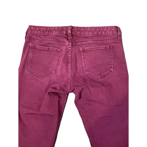 Arizona Jeans Arizona Women's Super Skinny Jeans Stretch Low-Rise Denim Faded Purple Size 2