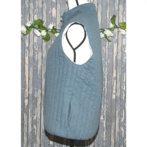 Vampire 1950 Unisex Gray Vest Jacket 46 L Wool Blend Gray Full Zip Lined Pockets Size L