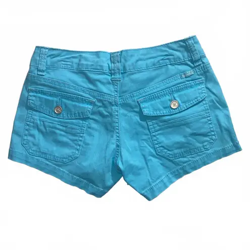 Unionbay  Y2K Low Rise Blue Shorts Size 0 Early 2000s Summer Festival Retro Style