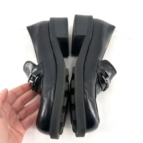 Unlisted Virginia Y2K Women's Silver Metal Bit Loafers Black Size 6 Goth Preppy