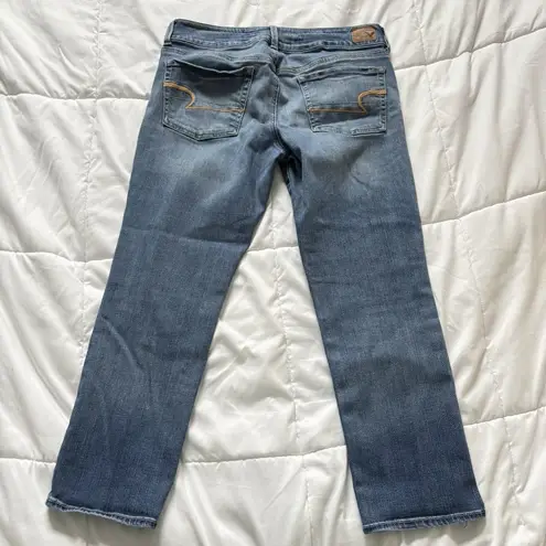 American Eagle  Womens Size 10 Artist Crop Jeans Blue Denim Vintage Y2K 2000s
