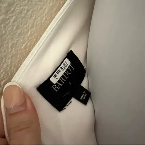 Bardot Rosalie One Shoulder Sheath Midi Dress Orchid White Womens Size Small