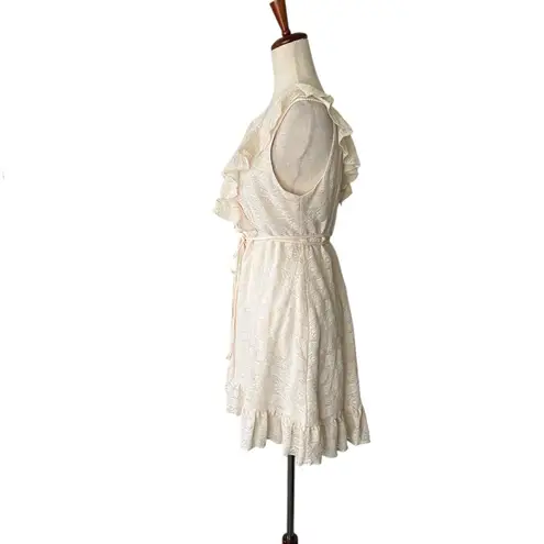 Sucrefas Cream lace wrap dress or cardigan Size M