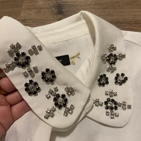 Ivanka Trump Embellished Button Down