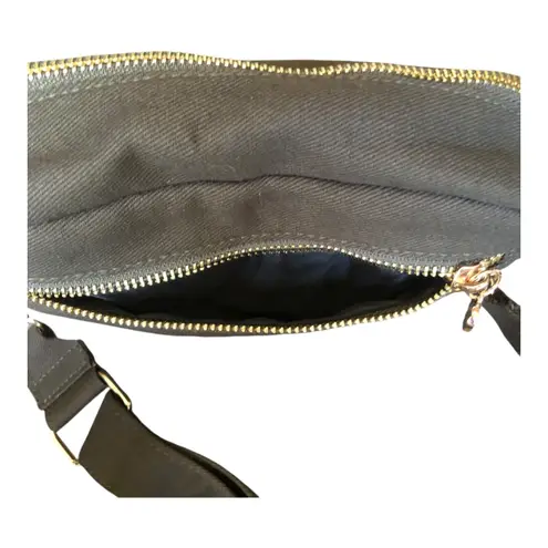 626 x Marissa Leigh Signed Camo Denim Crossbody Bag Detachable Adjustable Strap Green