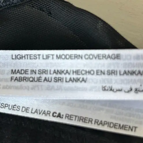 Soma Lightly Lined Perfect Coverage Bra Black Lace Overlay Size 34D - Image 6