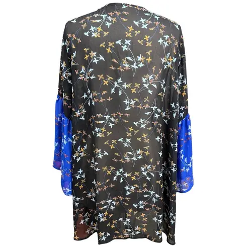 Women's EST 1946 Kimono Size L Black and Blue Size L