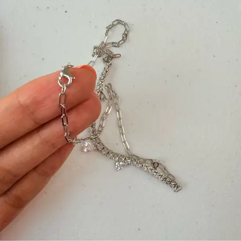 Giani Bernini NWT 18” Sterling Silver Necklace with Teardrop Accents