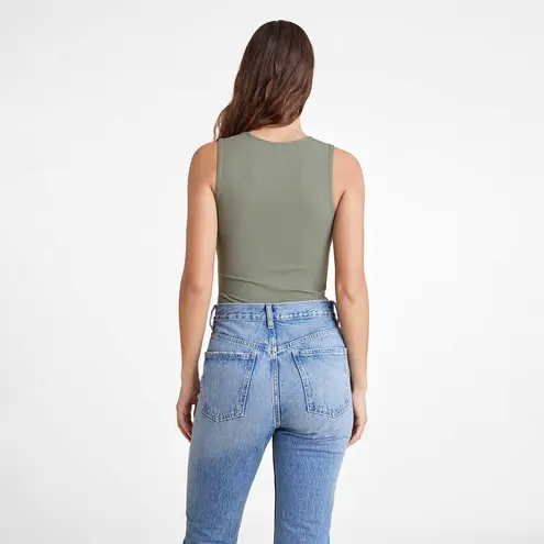 Nuuds Ribbed Crewneck Tank Bodysuit