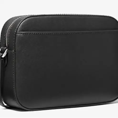 Michael Michael Kors Jet Set Large Black Saffiano Leather Crossbody Bag NEW