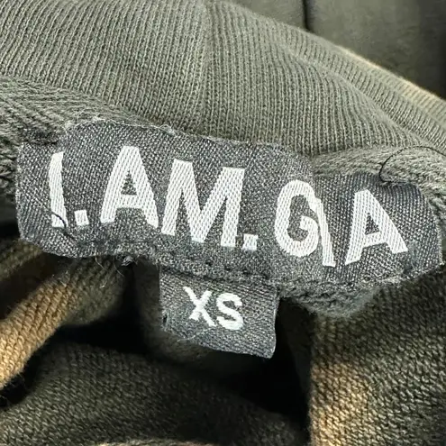 I am gia I.AM.GIA Brown Tie-Dye Tatiana Oversized Hoodie Streetwear Edgy Cozycore Size XS