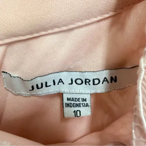Julia Jordan blush lace sleeveless mockneck dress size 10
