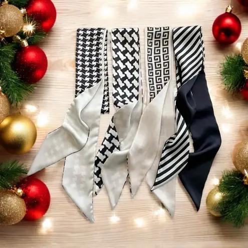 Exquisite Satin Silky Chic Style Black White Selection Twillys