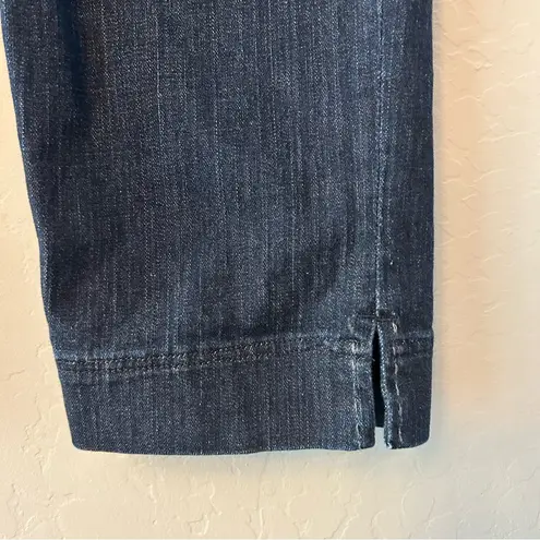 St. John Sport wide leg crop denim jeans size 8