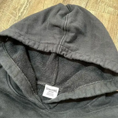 Spalding Headquarters Black White Hoodie Womens Size Medium - Image 4