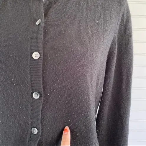 Croft & Barrow Black button Cardigan sweater Size Medium