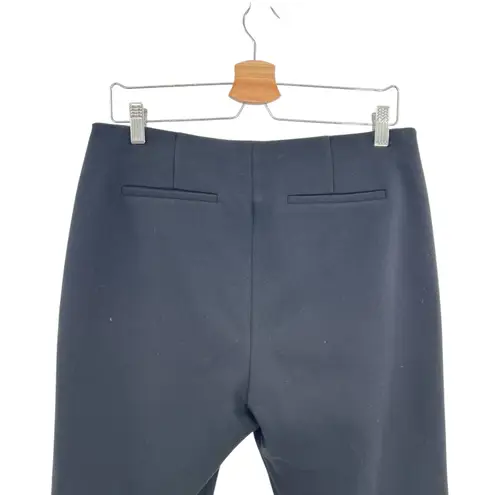 Boden Windsor Pants Trousers Ankle Embroidered Cotton Wool Blend Black Size US 8