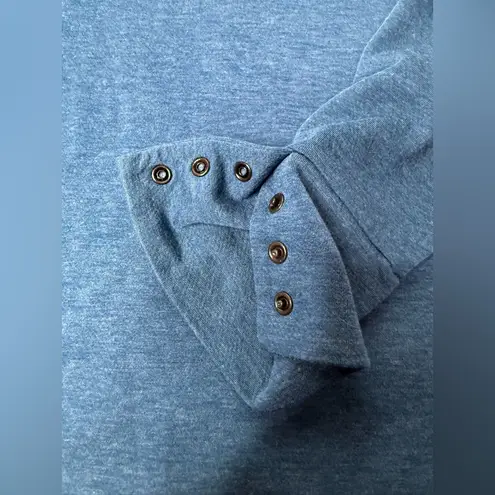 OGIO Long Sleeve Shirt Women’s Size Large Blue Polyester Wool Blend Thin Soft