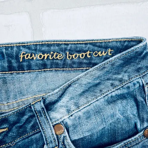 Arizona Jeans Arizona Jean Co Womens Jeans Size 7/9 Long Favorite Bootcut Distressed Denim