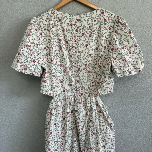 WAYF  Plaza Cut‎ Out Size XL TieredFloral Maxi Dress NWT