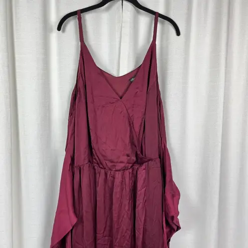 City Chic Pomegranate Red Dreaming Dress Sz.XXL/24 NWT