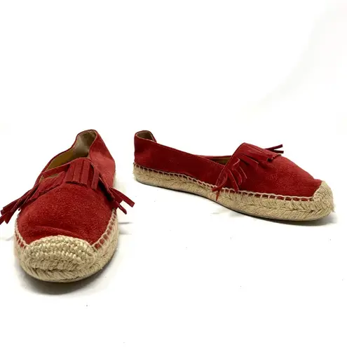 Marc Fisher  LTD Cathy Fringe Espadrille Flat Red