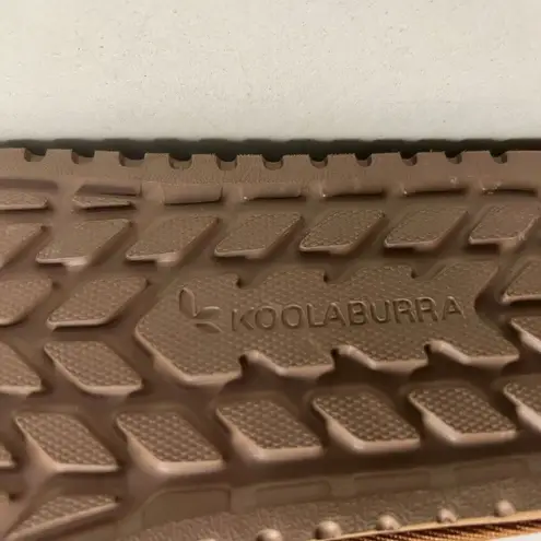 KOOLABURRA Women’s Suede Tan Bow Boots Faux Fur Lined Size 7