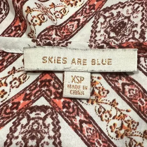 Skies Are Blue Women’s Floral Sleeveless Top Size XSP