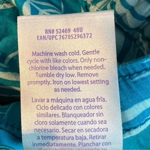 secret treasures 3X(22W-24W) Sleep Shorts Leaf Pattern Stretch Ribbon Wa…