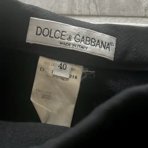 Dolce & Gabbana Wool Black Pants, Size 40 (Made in Italy) Approx. Retail $1,045