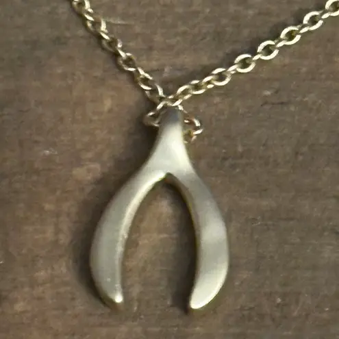 Spartina Sea La Vie Paved Wishbone Pendant Necklace