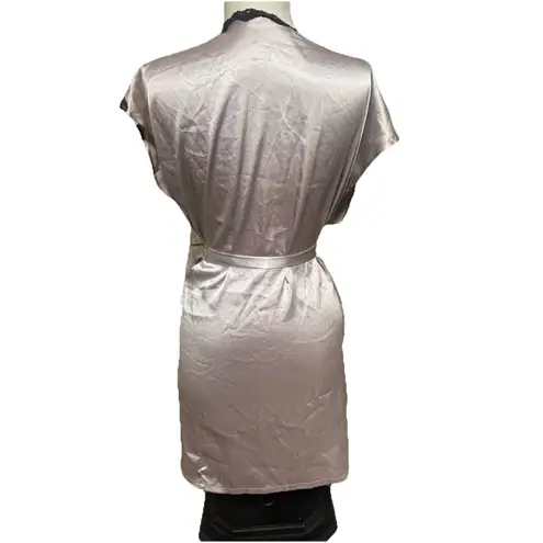 Victoria’s Secret Silk And Lace Lingerie Bombshell Lilac Purple Robe Cover Sz S