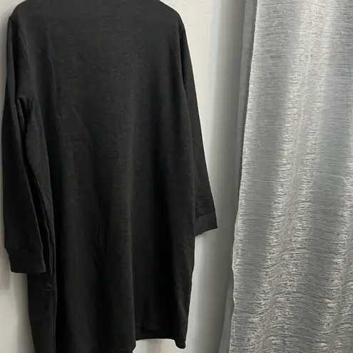 NWOT 1X 3X Studio 1886 Grey Cowel Neck Sweater Dress with pockets