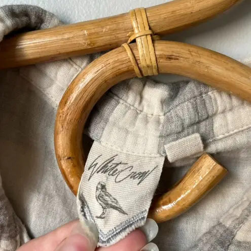 White Crow Plaid Cotton Dress Women's Medium