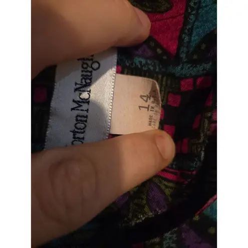 Norton Mcnaughton Set, Size 14 Skirt Top Blouse, Matching Outfit, Retro Clothing