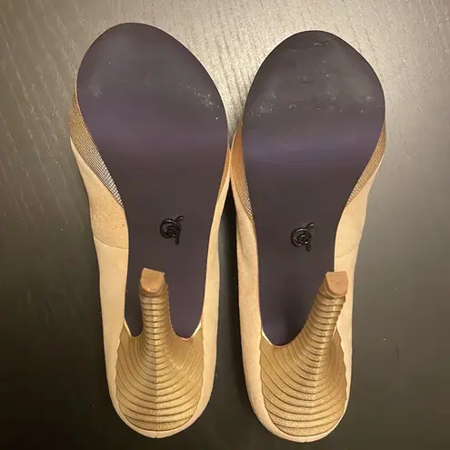 Rachel Roy Rachel Suede Platform Heels - Women 8 - Tan