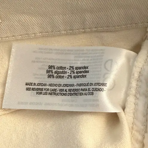 Sam Edelman  Codie High Rise Wide Leg Cropped Jean Button Fly Ecru Size 12 NEW