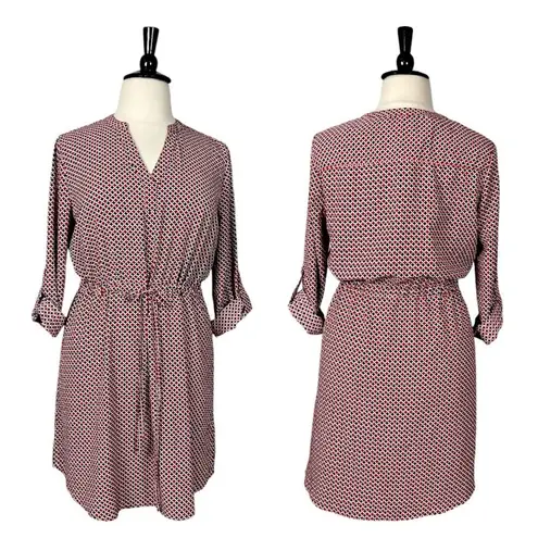 Brina & Em New Dress Elastic Tie Waist V