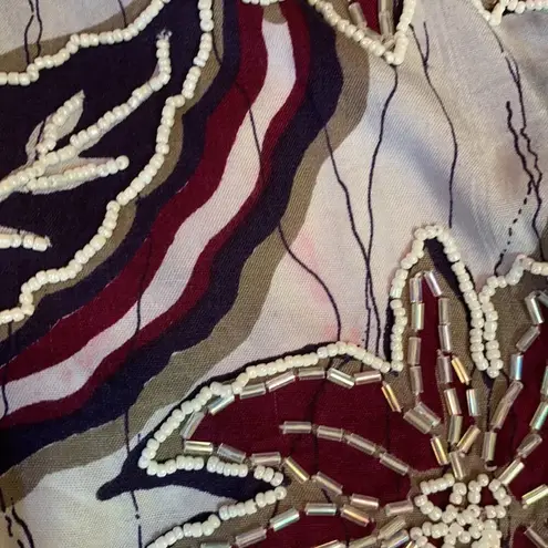 Faith Vintage Rayon Hawaiian Button Up Vest (Small) & Skirt (Medium) 2 PC Outfit