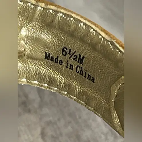 Kenneth Cole  Reaction Floral Cutout Cork Wedge Slingback Sandals 6.5M