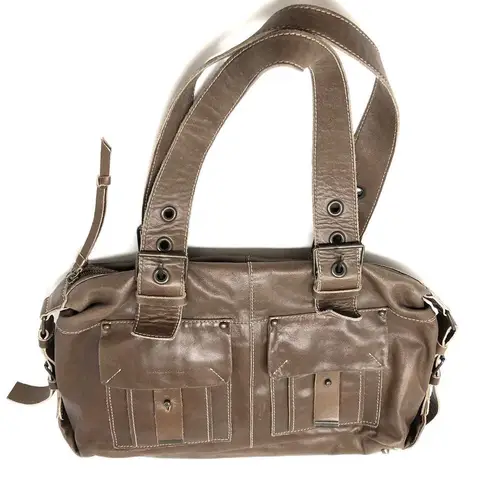 FRANCESCO BIASIA leather motorcycle bag, made in Italy