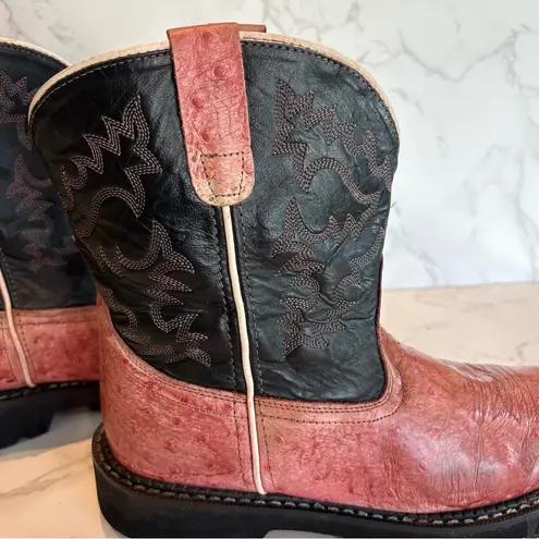 Old West Black Heeled Chelsea Boots