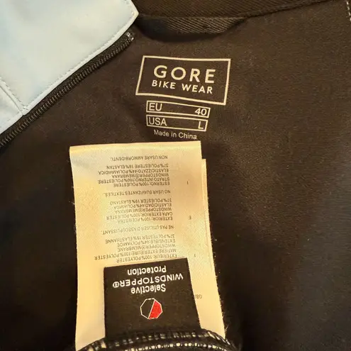 Gore Bike Wear Windstopper cycling jacket zip off sleeves C2 2256 Blue Size L