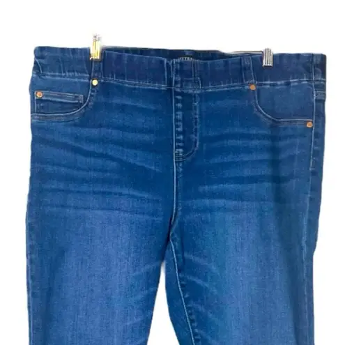 Liverpool  Jeans Straight Leg Crop High Rise Dark Wash Women’s Plus Size 18W