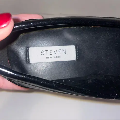 STEVEN NEW YORK Beryn Platform Kiltie Tassel Loafer Black Women’s size 9M NWT