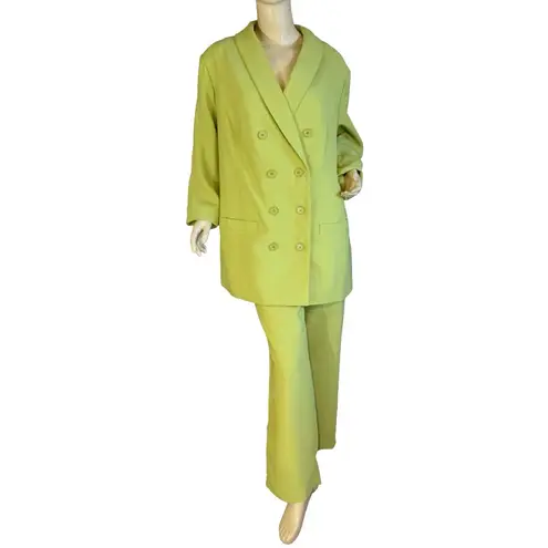 Jessica London AVOCADO GREEN PANT SUIT (16)