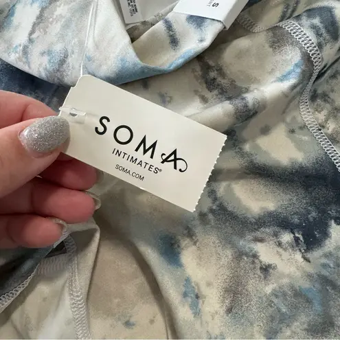 Soma WKND 360 Bike Shorts NWT size Small in Cloud Texture Optic White