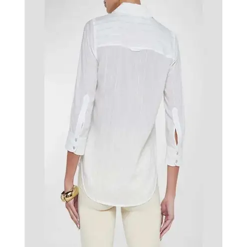 L'Agence camille metallic stripe blouse Size Small