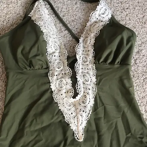 Curtsy Ladies Lace One-piece Swimsuit