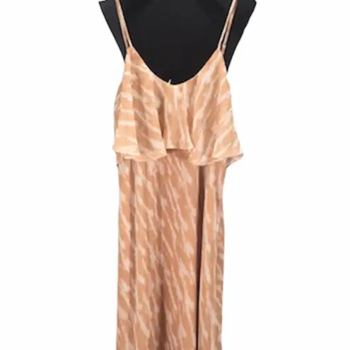 BCBGeneration  Flounce Cami Maxi Dress, Peach, XSmall